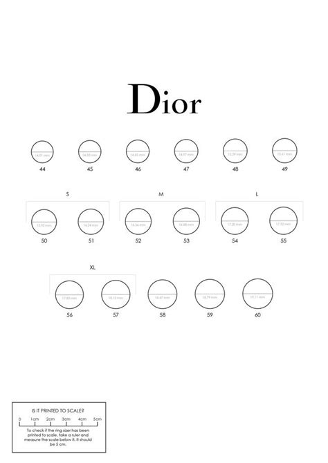 dior ring damen|dior ring size chart.